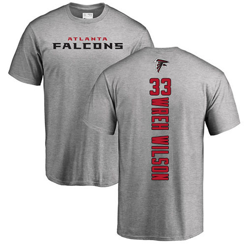 Atlanta Falcons Men Ash Blidi Wreh-Wilson Backer NFL Football #33 T Shirt->atlanta falcons->NFL Jersey